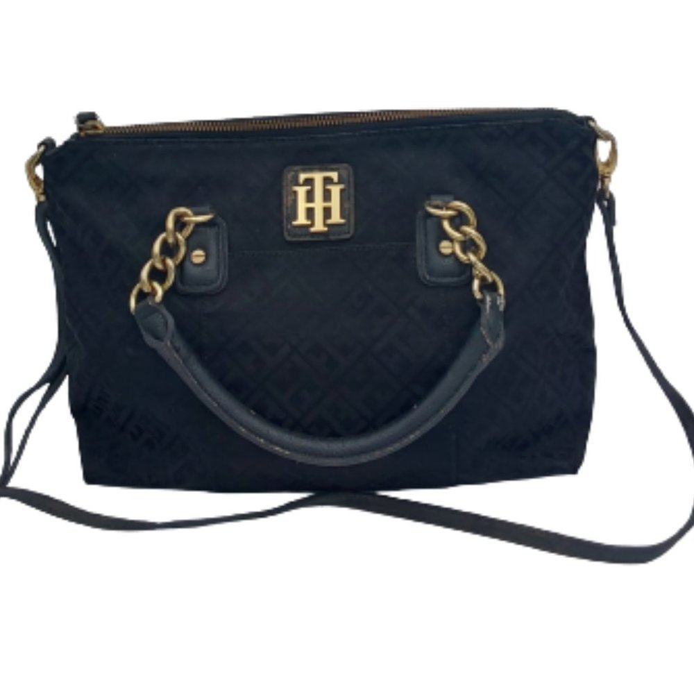 Tommy and Hilfger Purse tote, Medium, Black